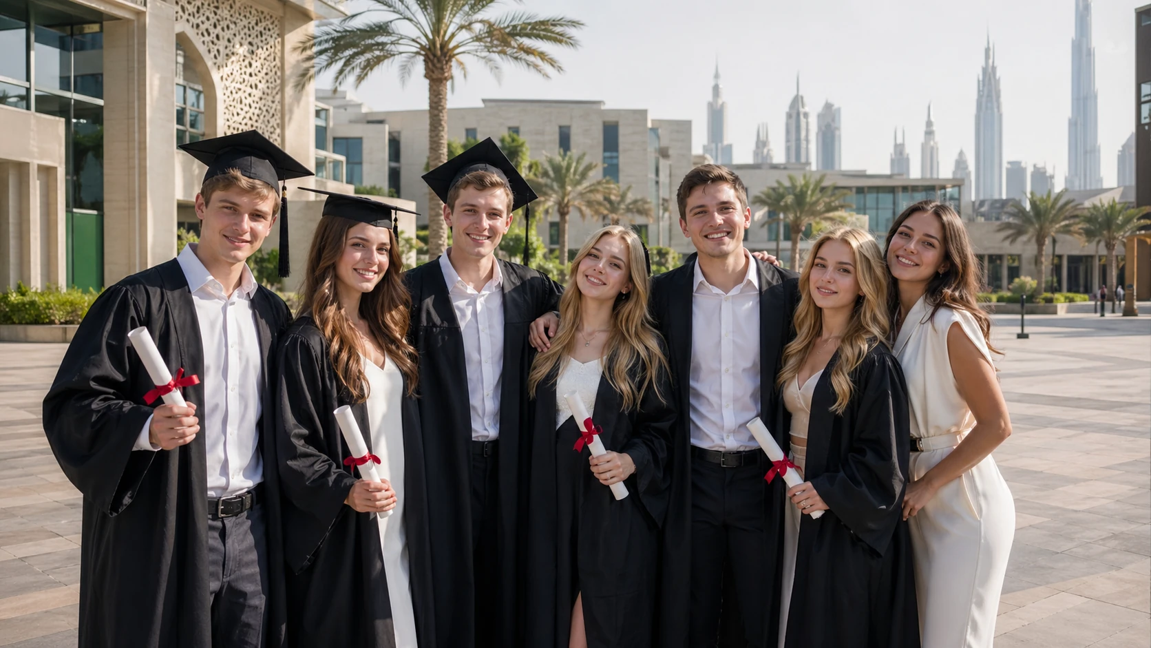 Graduates of an international university in Dubai