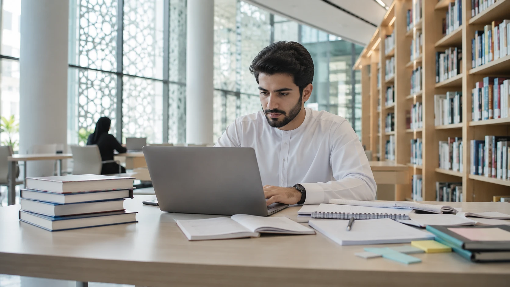 International student choosing a master degree in the UAE.