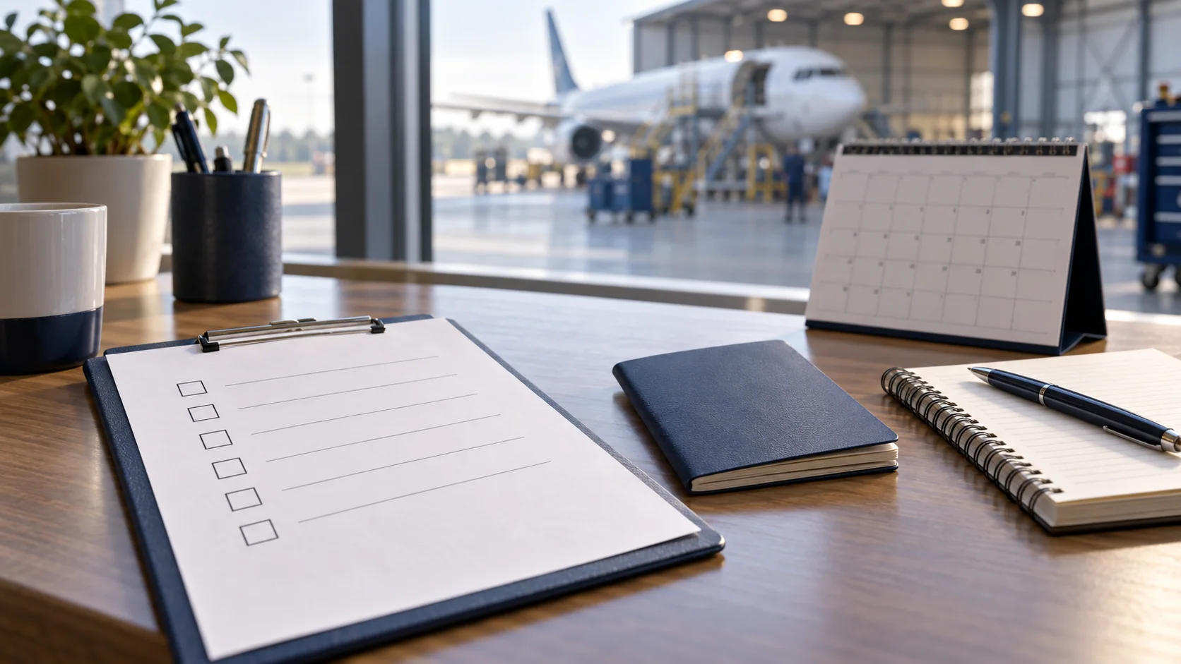 Illustration of an applicant planning an aviation course and budget