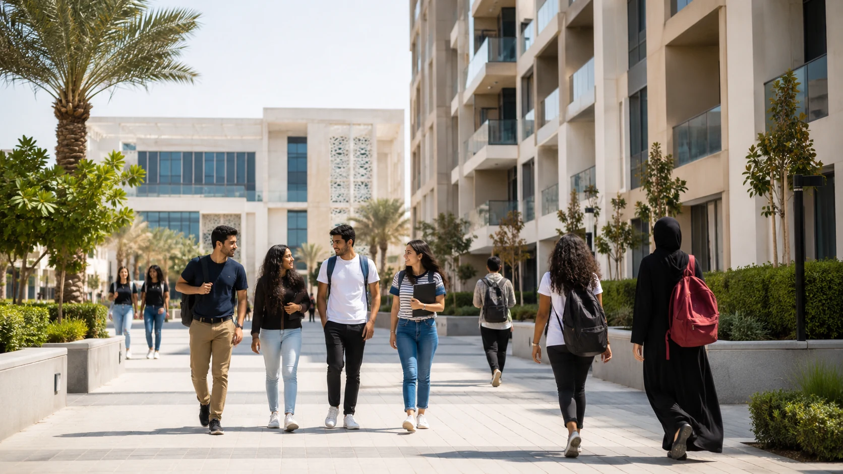 Student and family discuss fees and documents with an adviser