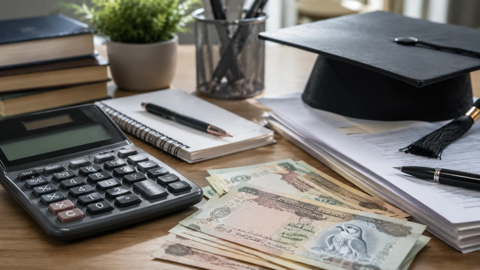 Student discusses scholarship options with an admissions adviser
