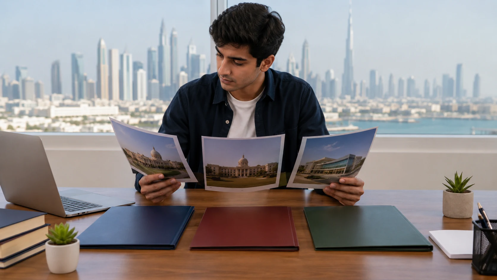 Students compare international campus options in Dubai