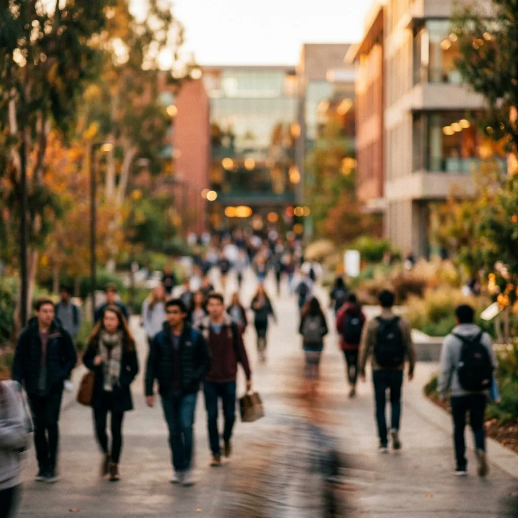 Modern university campus in UAE